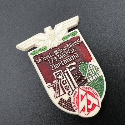 SA Sports Badge for Dortmund Dated 1938