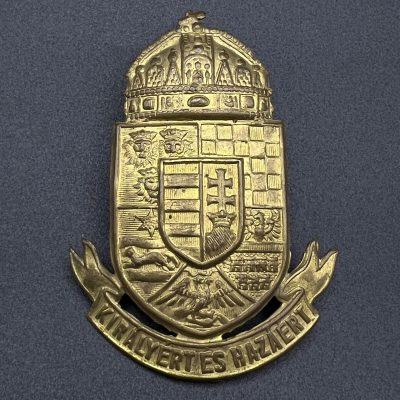 Cockade for the Royal Hungarian Headgear, Inscription “Királyért és Hazáért”.