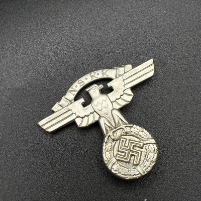Original NSKK Cap Cockade – Aluminum (Third Reich).