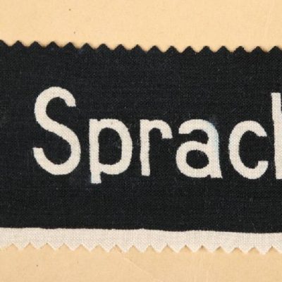 Russian Liberation Army Cuff Titles “Sprachmittler” – Manufaturers Proof