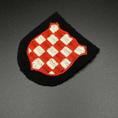 Sleeve Shield for Croatian Volunteers in the 13th Waffen Mountain Division of SS “Handschar”
