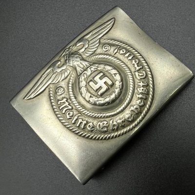 SS Belt Buckle, Nickel Silver (SS Koppelschloss, Neusilber)