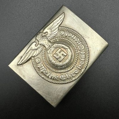 SS Belt Buckle, Nickel Silver (SS Koppelschloss, Neusilber)