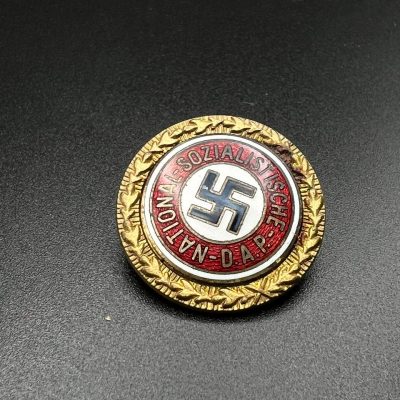 NSDAP Small Golden Party Badge No. 39633