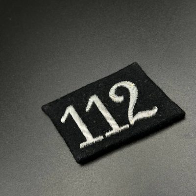 A Right Collar Tab for SS-Fuss-Standarte 112″Litzmannstadt” Officers