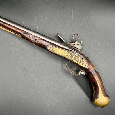 Attractive Neopolitan Roman Lock Holster Pistol By Barbuti (Giacomo Barbuti 1760-1780 Naples) Circa 1770