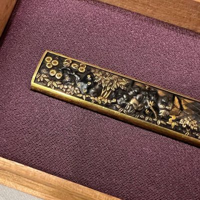 Japanese kozuka. Certified.