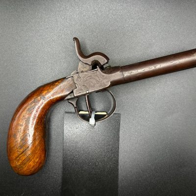 Liege Proofed Double Barreled Percussion Coat Pistol With Excellent Actions