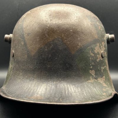 German M16 Steel Helmet with Camouflage Paint