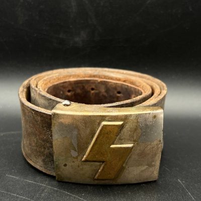 Original Deutsches Jungvolk (DJ) Belt with “Sieg Rune” Buckle