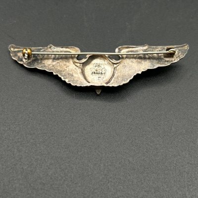 U.S. Army Air Force Bombardier Wings, Sterling Silver, WWII Era