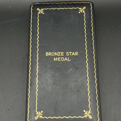 U.S. Bronze Star Medal with “V” Device for Valor – Complete Set in Case