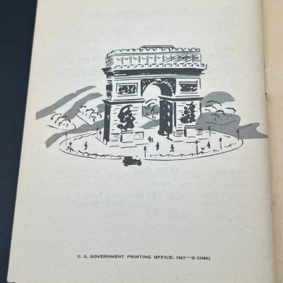 U.S. Army “French Language Guide” TM 30-302 – War Department, June 21, 1943