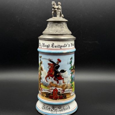 Bavarian Reservist Beer Stein – 2nd Field Artillery Regiment “Prinz Luitpold,” 3rd Battery, Munich, 1901–1904.
