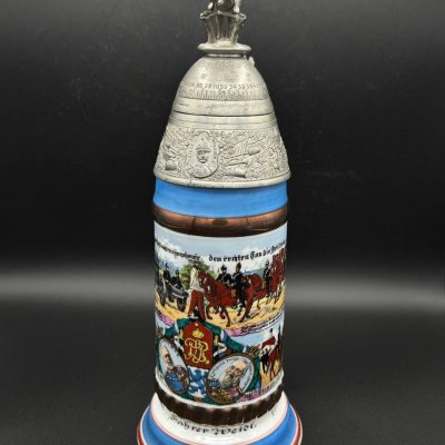 Bavarian Reservist Beer Stein – 3rd Field Artillery Regiment “Prinz Regent Luitpold von Bayern,” Fahrer Weidl, Munich 1903–1905