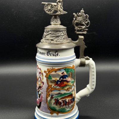 Bavarian Reservist Beer Stein – 2nd Bavarian Field Artillery Regiment “Prinz Luitpold”, Augsburg c.1900