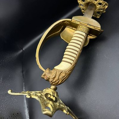 Candlestick Made from Parts of a German Naval Sword