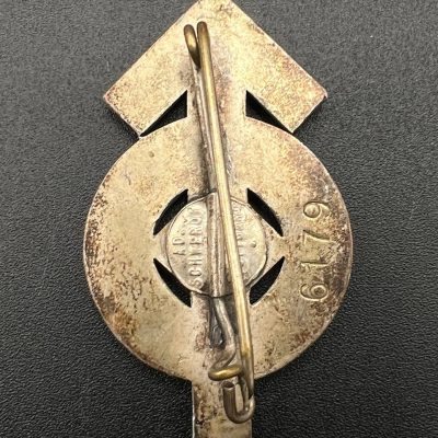 Hitler Youth Sport Badge in Silver. Early number 6179