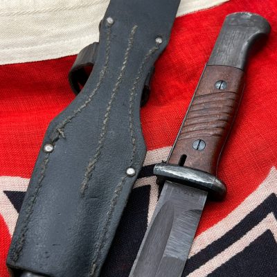 German WWII K98 Bayonet. 44 crs, Matching Numbers, With Frog