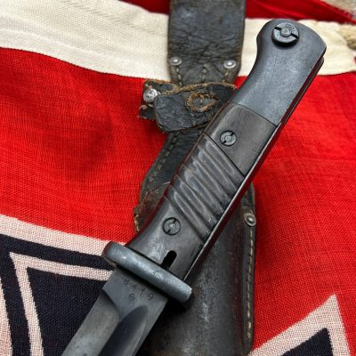 German WWII K98 Bayonet. E Pack 1939, Matching Numbers, With Frog