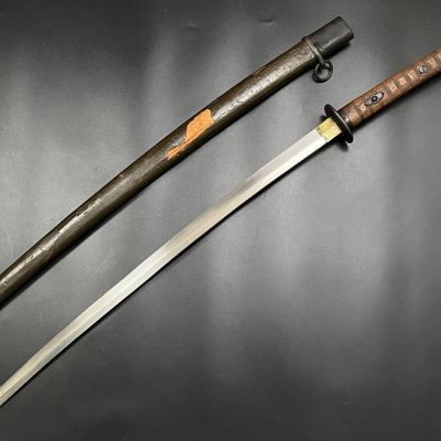 Japanese NCO Sword, Late production Rare version “Horizontal Cuts Handle”