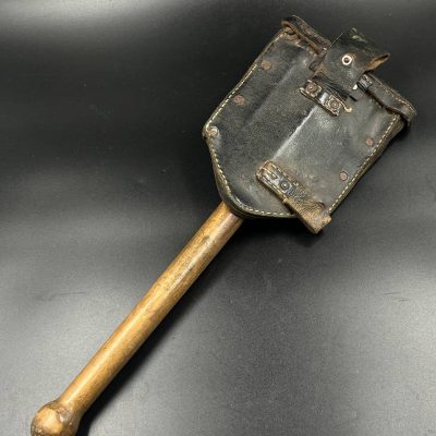German Folding Entrenching Tool in Carrier.