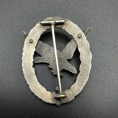 Luftwaffe Air Gunner Badge with Officially Removed Lightning Bolts – Juncker