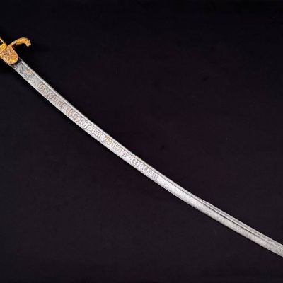 Officer sword [Carl Eickhorn] Exhibition Wehrmacht Army Officer’s Saber with Damascus Steel Blade