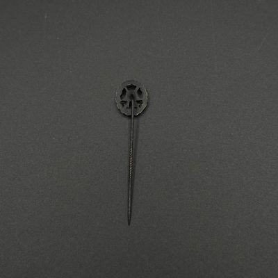 Wound Badge in Black, Miniature Stickpin (smaller variant)