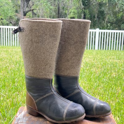 Wehrmacht Winter Boots with Felt Shafts (Filzstiefel), Size 30