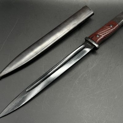 Mauser rifle bayonet (1934-1945). 1943 – ffc 43. [F. Herder A Sn]. Unsharpened blade. Matching numbers.