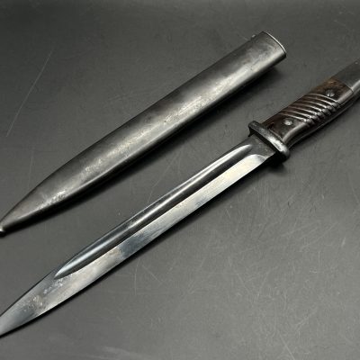 Mauser rifle bayonet (1934-1945). 1940 – cvl 40 WKC 40. [WKC]. Unsharpened blade.