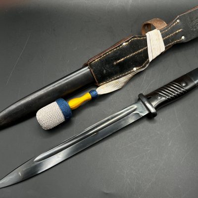 Mauser rifle bayonet (1934-1945). 1941 – cul 41. [E.Pack & S]. Unsharpened blade. Matching numbers.