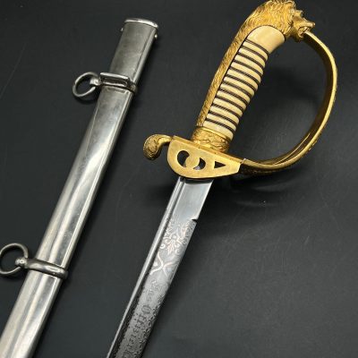 Imperial German Navy Officer’s Sword [E. & F. Horster]. Marine Corps (Seebataillon)