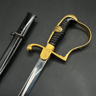 Officer sword of Third Reich [FW. Höller]. With an additional eagle on the back of the grip